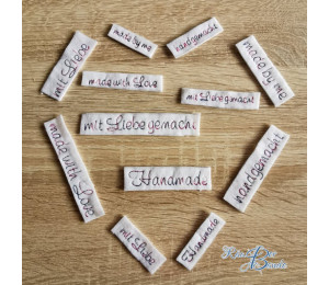 Stickserie - 95 Handmade Tags Labels